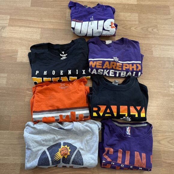 Huge NBA Phoenix Suns T Shirts Bundle Graphic Tees Lot Of 7 Size XL Mens - Picture 9 of 11